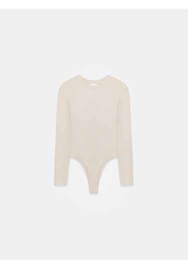 Dilvin 32695 Uzun Kollu Bodysuit-taş Taş