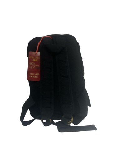 Kaliteli Mini Vintage Salaş Disayn Günlük Sırt Gezi Çantası 19 Cm X 34 Cm Siyah