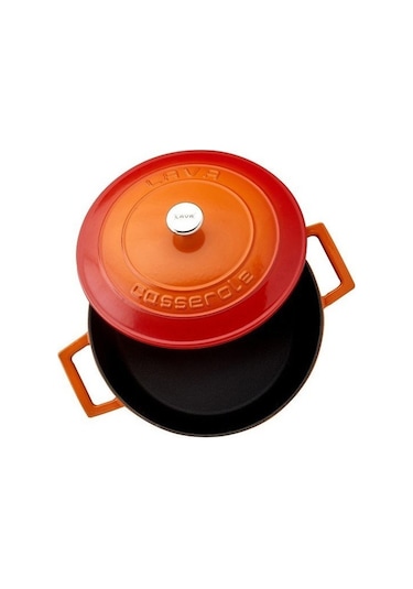 Lava Turka 7 Parça Döküm Turuncu Tencere Seti