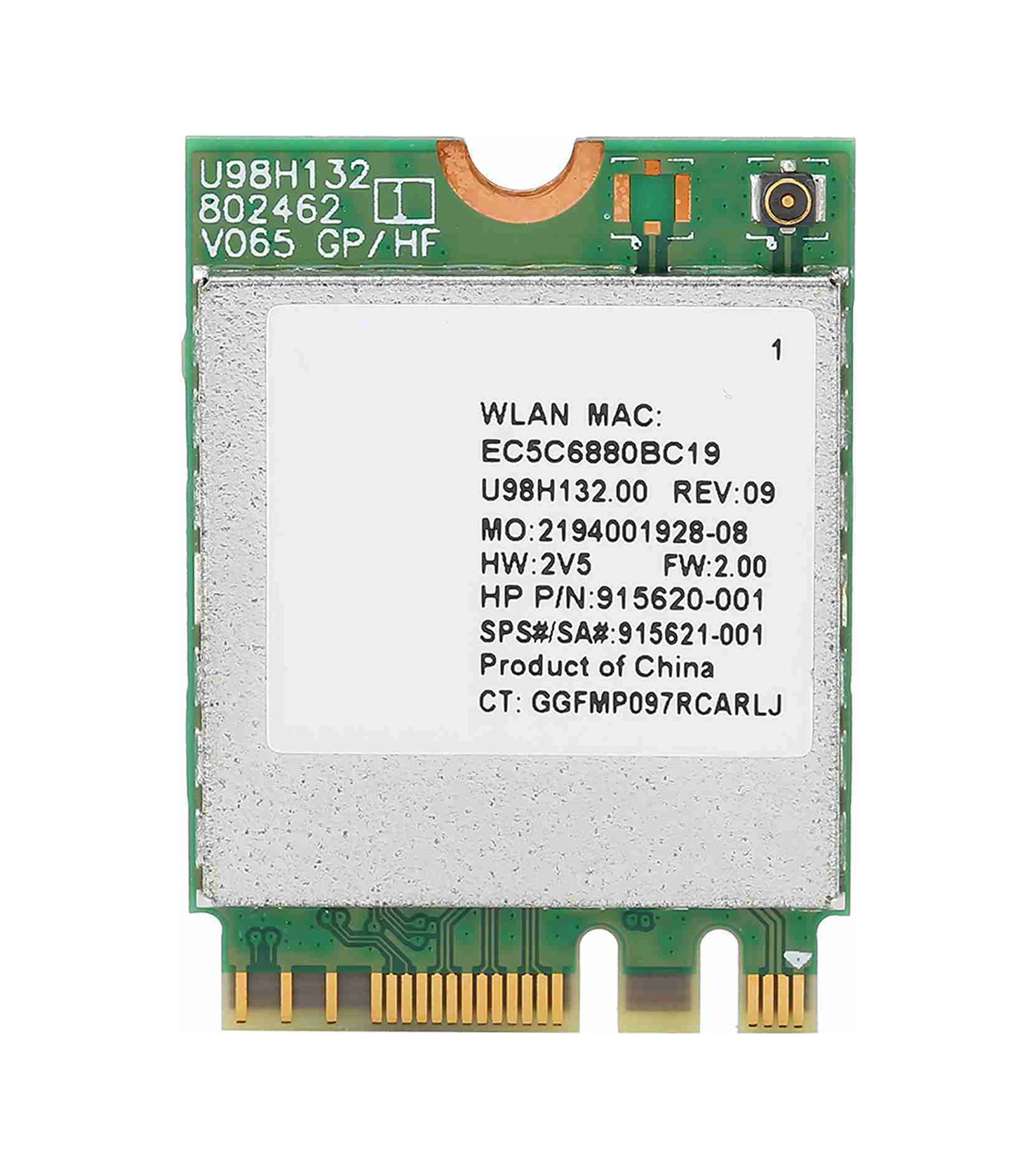 Xiyyadms Rtl8821ce M.2 Ngff Kablosuz Ağ Kartı, 802.11 A/b/n/ac Protokolü, 433mbps Hız, Bluetooth 4.2, Win7/8/10 Desteği, Hp Notebook/desktop Uyumlu