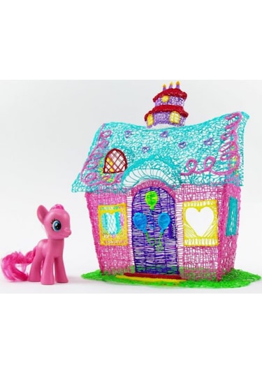 Pembe 3D Kalem Yazıcı+10 Renk 100 Metre(10X10Metre) Pla Filament