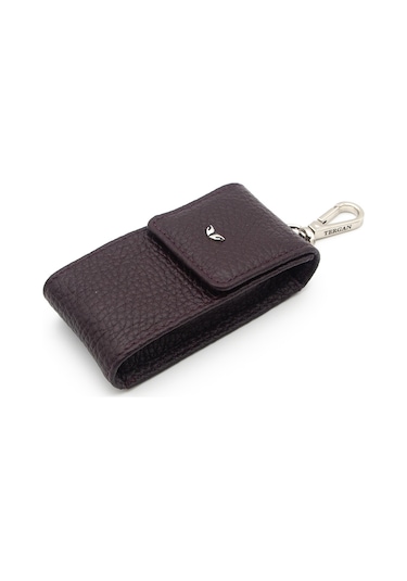 Bordo Deri Unisex Anahtarlık 0095m71