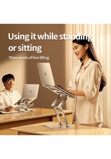 Rtako Rs-cp75d Tablet-laptop 360 Derece Döner Braket Stand - Siyah Siyah