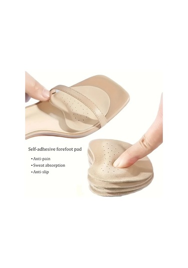 Willowhaven 4 Adet Açık Bej Kendinden Yapışkanlı Ön Ayak Pedi Ter Emici Yastık