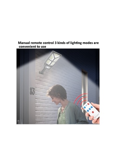 Sones Tg-ty100 196 Led Güneş Enerjili Açık İnsan Vücudu İndüksiyon Duvar Lambası Bahçe Çiti Sokak Lambası