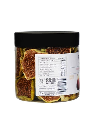 İncir Kuru Meyve Cipsi - Şekersiz Katkısız Doğal Sağlıklı Atıştırmalık 175 Gr. 175 G
