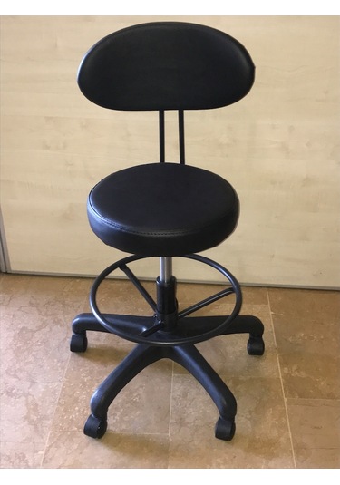 Dekofis Bari Çemberli Arkalıklı Tabure