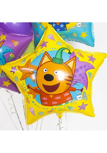 Eventbox Üç Kedili Balon Seti 373545234 GRİ