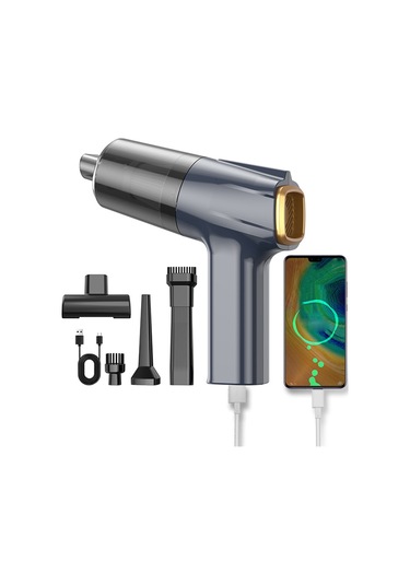 Crackedice Taşınabilir Kablosuz Araba Elektrikli Süpürgesi Güçlü Emiş El Tipi Elektrikli Süpürge