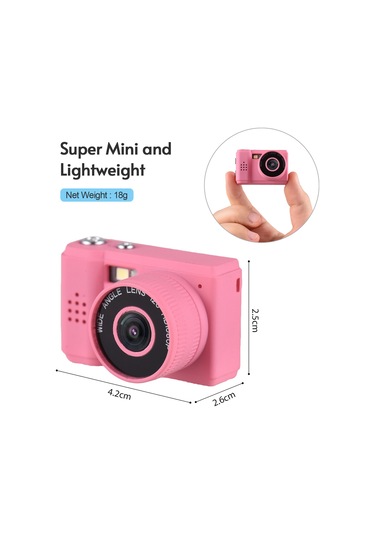 Youmex Pembe Mini Kamera - 1080p Video Kaydı Ve Fotoğraf Çekimi, Dahili Pil, 1920x1080 Çözünürlük, 30fps, Tf Kart Desteği