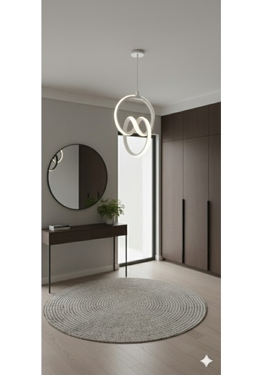 İmza Model Beyaz Led Avize 3 Renk Ayarlanabilir Modern Işık Diğer