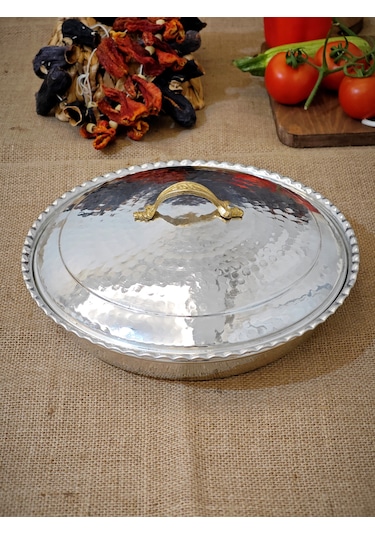 Bakır Pilav Tenceresi 29 Cm 2400 Ml