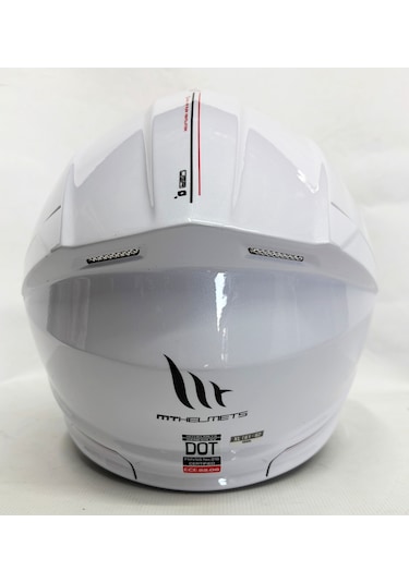 Mt Kask Genesis Sv A0 Çene Açılır Motosiklet Kask Parlak Beyaz