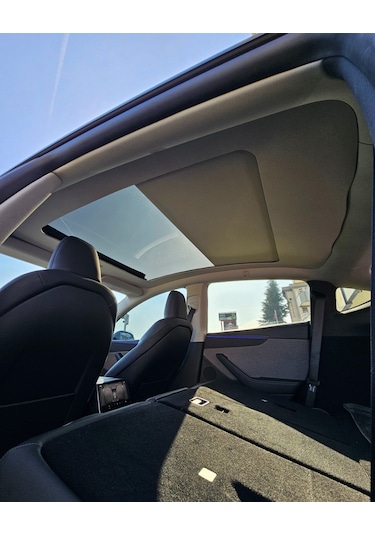 ÇAMKIRAN Tesla Model Y Juniper 2025 Uyumlu Elektrikli Tavan Perdesi