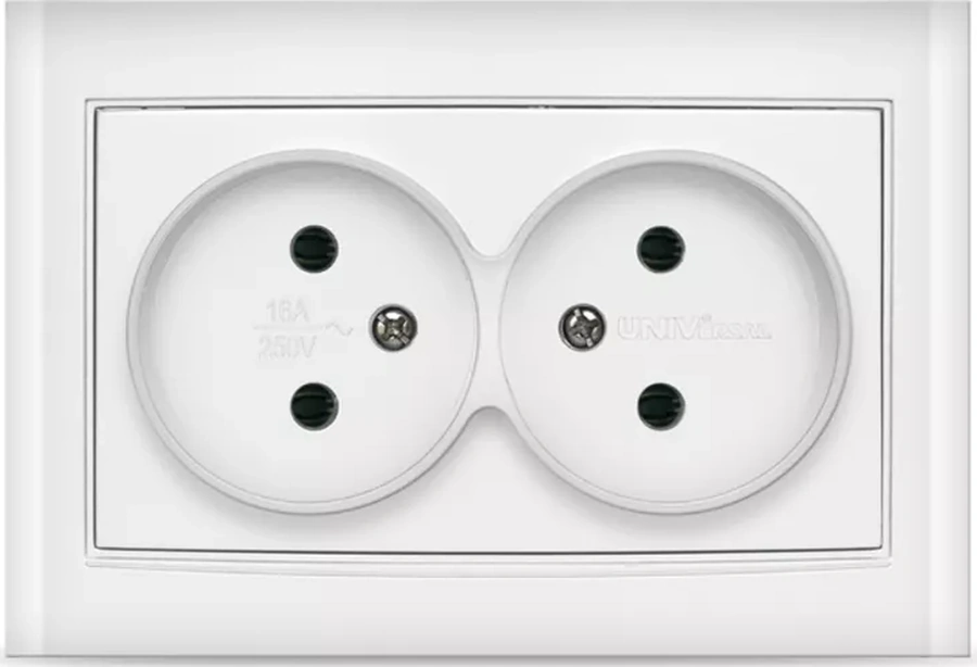 Unıversal Çift Priz Tek Duylu Seramik 5 Adet 174812504 Elmas