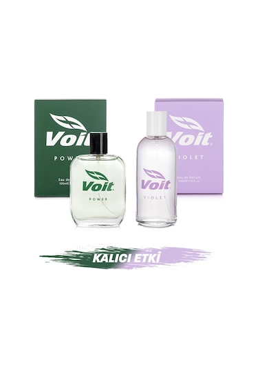 Voit Violet Kadın Parfüm EDP 100 ML + Power Erkek Parfüm EDP 100 ML