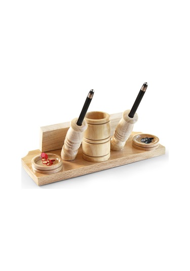 Masa Üstü İsimlik Ahşap Masa Üstü Kalemlik - M757