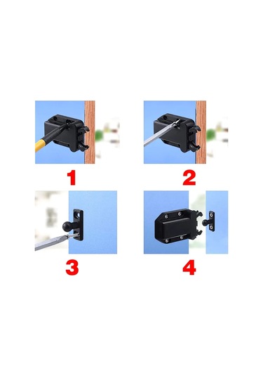 Expertland Mobilya İçin Basmalı Mandal, 2 Adet. 273512042 Kahverengi
