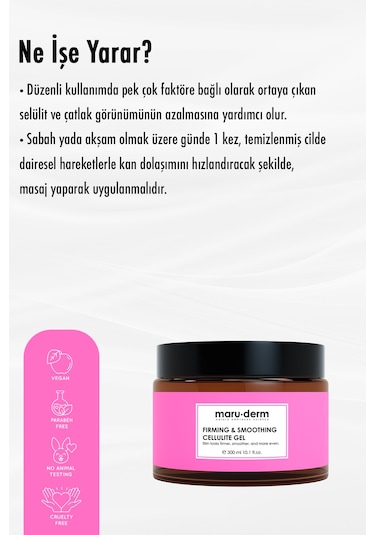 Maruderm Sıkılaştırıcı Selülit ve Çatlak Kremi 300 ML
