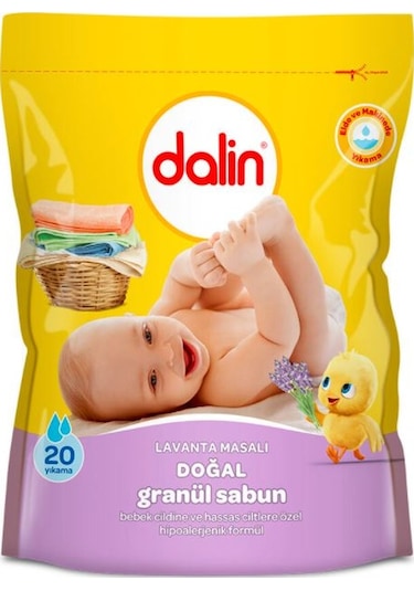 Dalin Lavanta Masalı Hipoalerjenik Doğal Granül Sabun 20 Yıkama 1 KG
