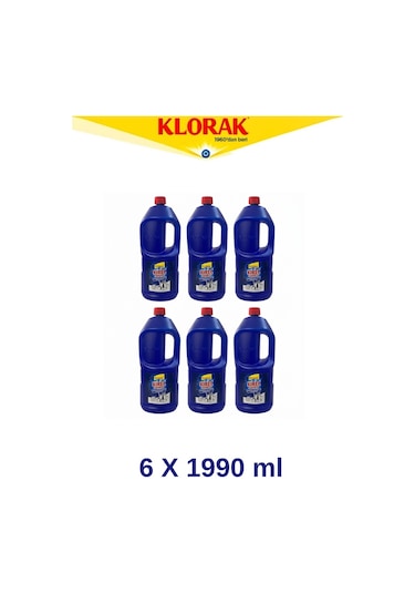 Klorak 6 Adet 1990 Ml Kireç Sökücü 6'lı Set