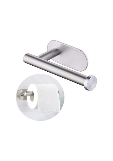 Moly Duvara Monte Paslanmaz Çelik Tuvalet Kağıdı Tutucu, Mutfak Rulo Kağıt Tutucu, Gümüş Renk, Mekan Sağlayan İmalat Gümüş