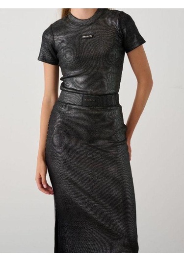 Kız Çocuk Kaşkorse Uzun Kalem Etek-15349 Füme