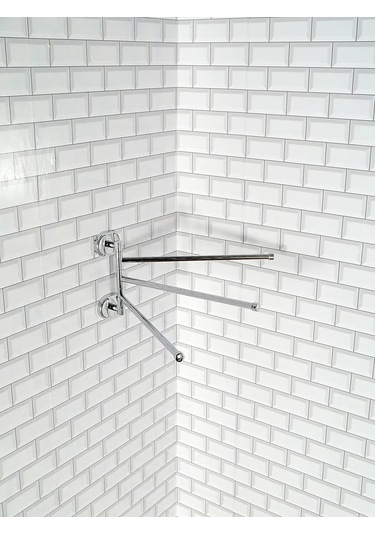 Potato Döner Üçlü Havlu Tutucu 154742424 Krom