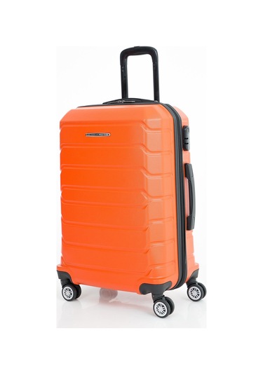 Las Vegas Polo Club Abs Kabin Orta Büyük Ve Makyaj Boy 4'lü Travel Valiz Bavul Seti Turuncu