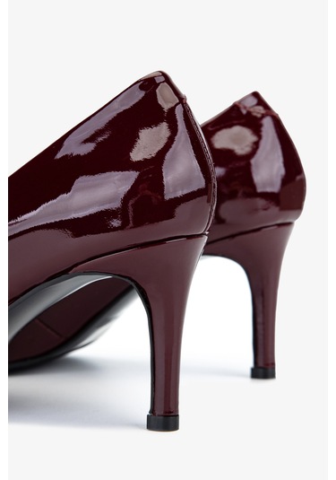 Valmenti Kadın Hakiki Deri Bordo Topuklu Ayakkabı 492 55668 Bn Ayk Sk25-26 Bordo Rugan Bordo