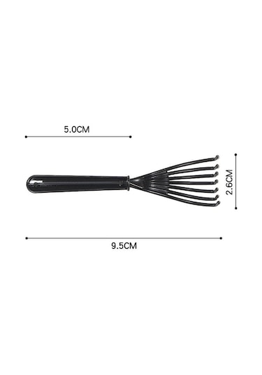 Koodmax Tarak Temizleyici Saç Fırçası Temizleyici Plastik Tırmık Siyah