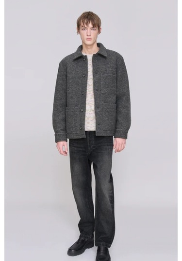 A.p.c Emile Heather Lüks Italyan Yün Gömlek - Ceket Gri