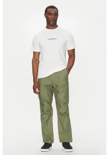 Quiksilver Fineline Erkek Tişört Beyaz