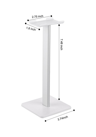 Moveevo Newbee Kulaklık Tutucu, Abs+tpu+alüminyum Malzeme, Ev Ve Ofis İçin Evrensel, Beyaz Renkli Taşınabilir Stant