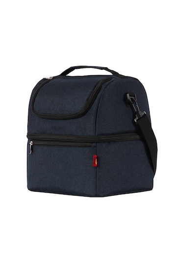 Teltree Mavi İki Bölmeli Soğutucu Çanta, Outdoor Piknik Yemeği İçecek Saklama, Oxford Kumaş Isı Yalıtımı, Elden Taşınabilir Ayarlanabilir Askı Çantası Mavi