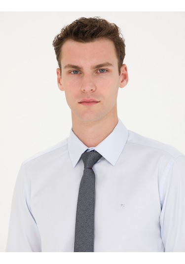 Pierre Cardin Erkek Açık Mavi Basic Gömlek 50277147-vr003 Açık Mavi