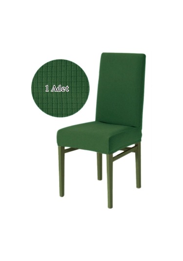 StarMall Likrali Sandalye Kılıfı, Lastikli,esnekli Sandalye Örtüsü Pitikare Desen 1 Adet Yeşil