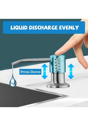 Black-bset-2pcs-2pcs Paslanmaz Çelik Sıvı Sabunluk Pompası Mutfak Lavabo El Basınçlı Sıvı Dağıtıcı Mutfak Donanım Aksesuarları