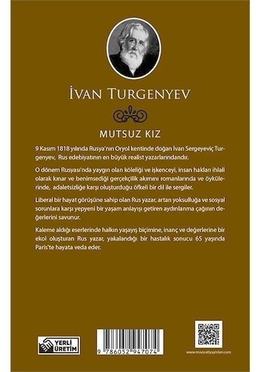 Mutsuz Kız - İvan Turgenyev - Maviçatı (dünya Klasikleri)