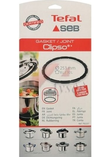 Tefal Clipso Kapak Lastiği 8-10 L 253Mm 792237 Siyah