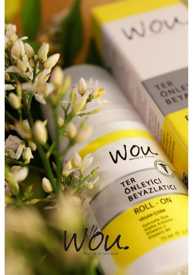 Wou World Of Unique Roll-on Unisex75ml Terönleyci Beyazlatıcı 2li