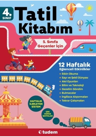 4. Sınıf Tatil Kitabım  -  5. Sınıfa Geçenler İçin -  Tudem Yayınları