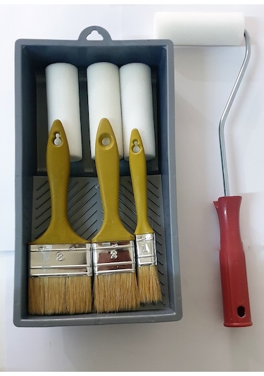 M1 ART 8'li Boya Seti Sünger Parmak Rulo 10 CM (Yedek Başlı)