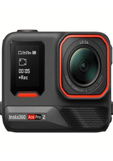 Insta360 Ace Pro 2 Aksiyon Kamerası Çift Bataryalı Paket Siyah