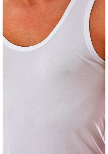 3 Adet Elit 1201 Erkek Modal Elasthan Atlet Beyaz