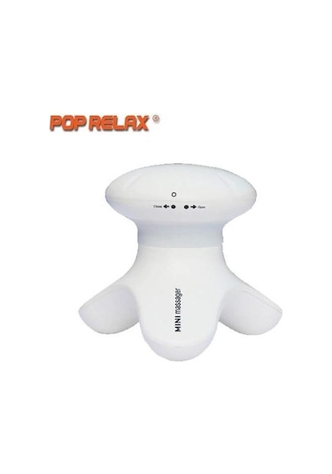 MiniTitreşimli Elektrikli Kafa Kafa Derisi Titreşimli Masaj El Masajı Rı3tgo Beyaz