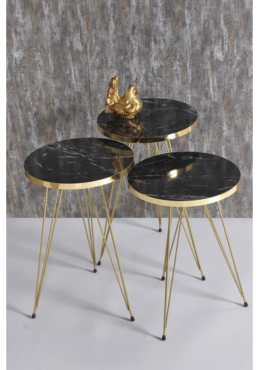 Zigon Sehpa Gold Bendir Tel 1045