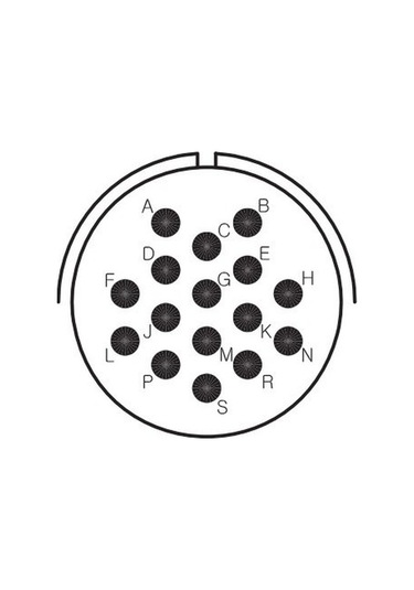 Ms3102a 24-5s Askeri Konnektör 16 Pinli Dişi Kukdong