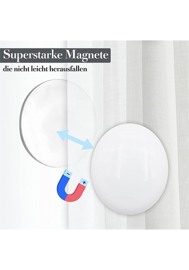 20 Adet Manyetik Perde Ağırlıkları Perde Ağırlıkları C Siyah