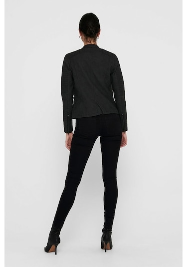 Only Bayan Deri Ceket 15102997- Siyah